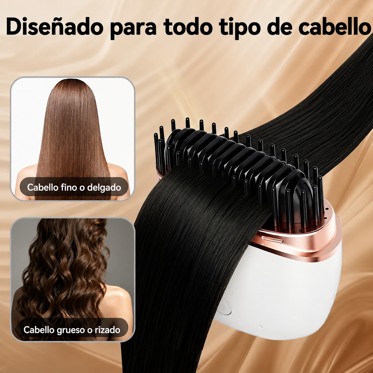 VELLÉ Mini Peine Alisador Portatil