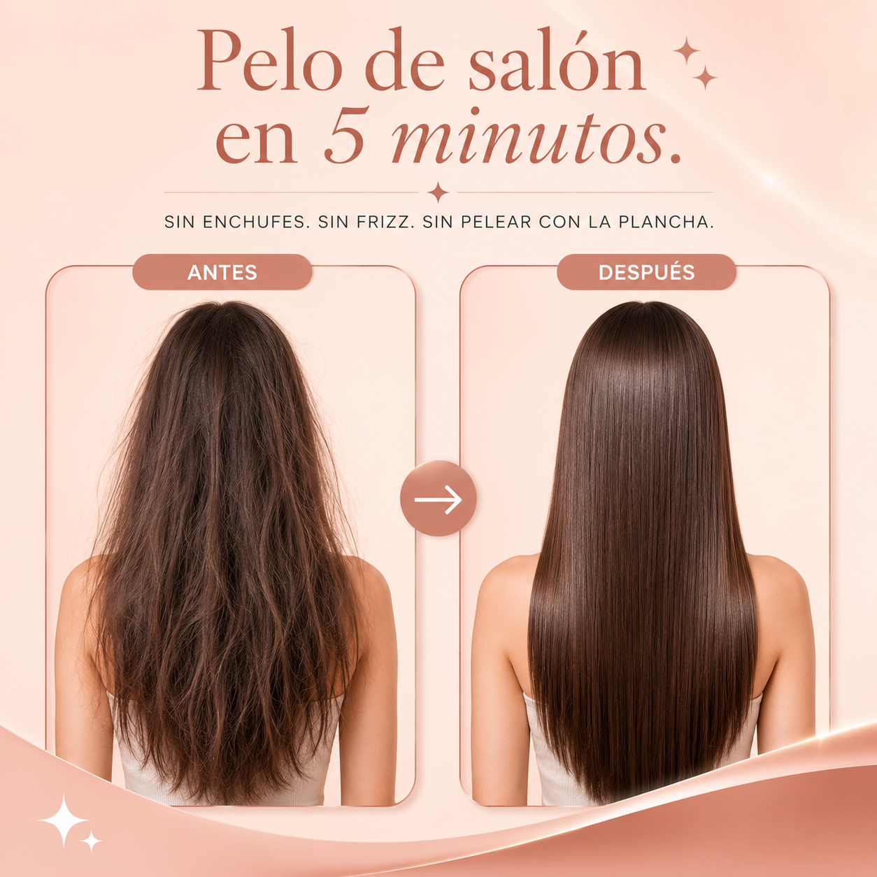 VELLÉ Mini Peine Alisador Portatil