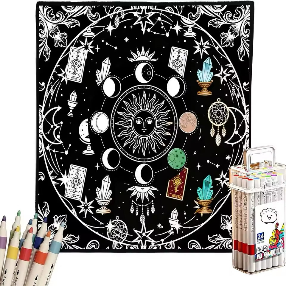 Anti-Stress Coloring Blanket